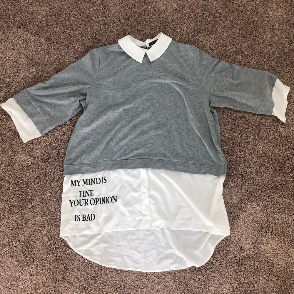 Plus size 2in1 graphic T-shirt Dress